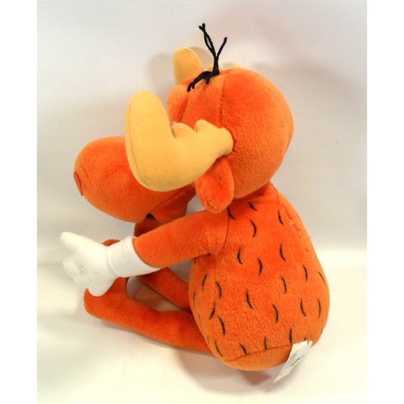 Y2K STUFFINS 9" Rocky and Bullwinkle 9" BULLWINKLE J. MOOSE Plush Wossamotta U. - Picture 6 of 8